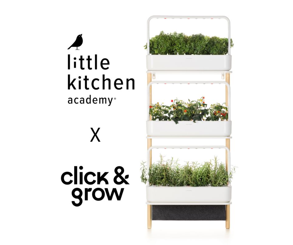 Click & Grow Partners with Little Kitchen Academy as their Exclusive Indoor Garden Provider
