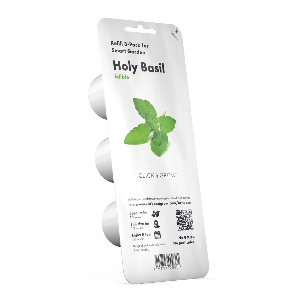 Holy Basil Plant Pods / Grow Tulsi in an indoor garden. Holy basil grows fast in the Click & Grow indoor herb garden.