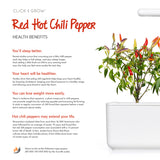 Red Hot Chili pepper capsule - Click & Grow indoor herb garden - Grow Chili Pepper at home with an indoor garden